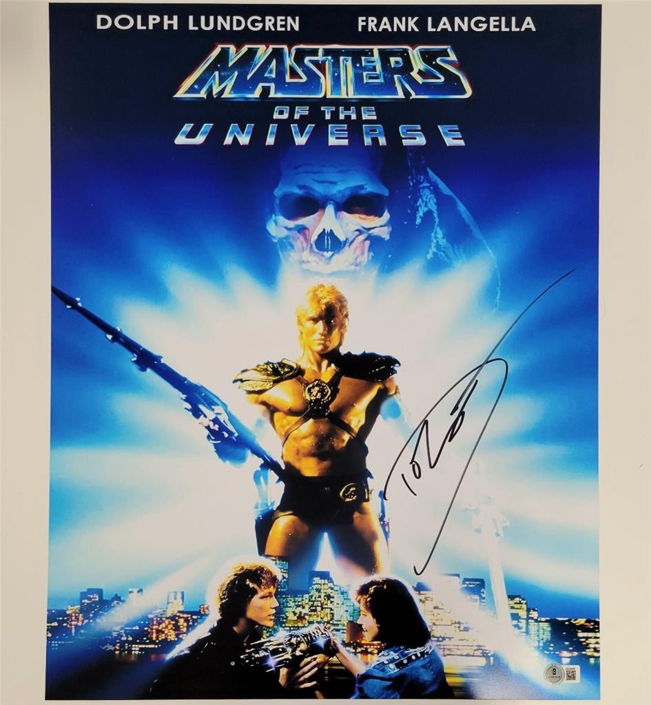 Dolph Lundgren Signed Masters of the Universe 16x20 Photo Beckett Authenticated (1 of 1)