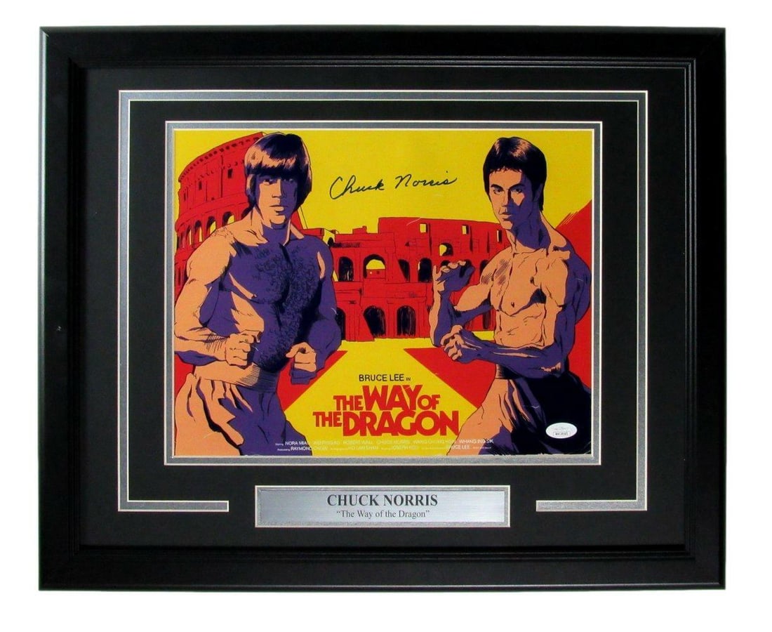 Chuck Norris Autographed 11x14 Photo The Way of The Dragon Framed JSA Certified (1 of 4)
