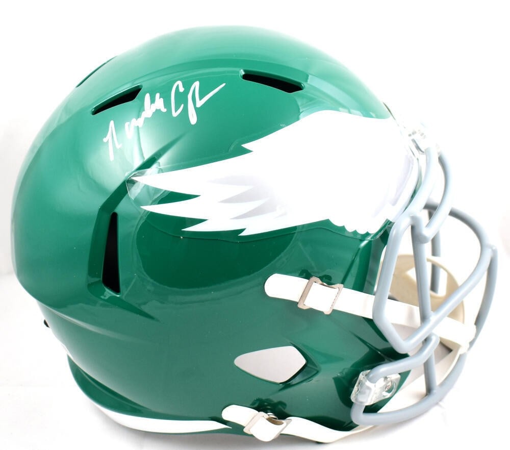 Randall Cunningham Signed Eagles Speed Helmet Beckett Authenticated (1 of 5)