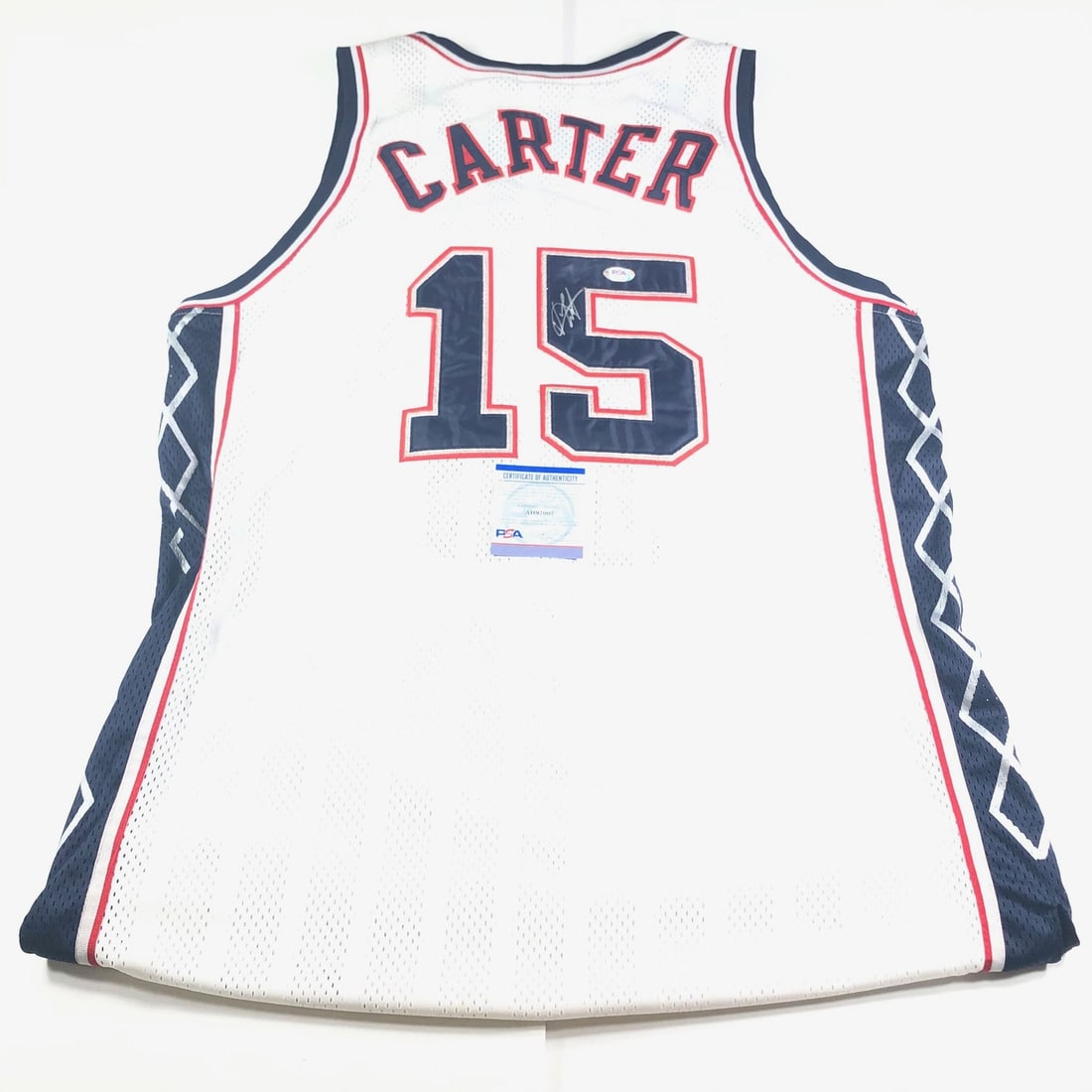 Vince Carter Autographed Jersey PSA/DNA New Jersey Nets (1 of 2)