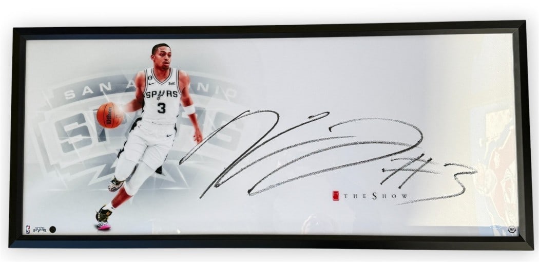 Keldon Johnson Autographed Photo Framed UDA San Antonio Spurs (1 of 5)