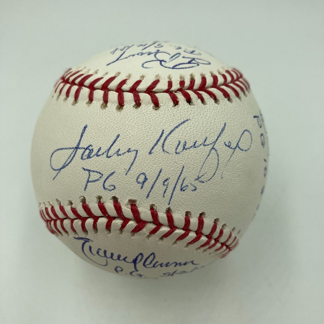 Sandy Koufax Perfect Game Multi-Signed Baseball JSA COA 9 Signatures (1 of 9)