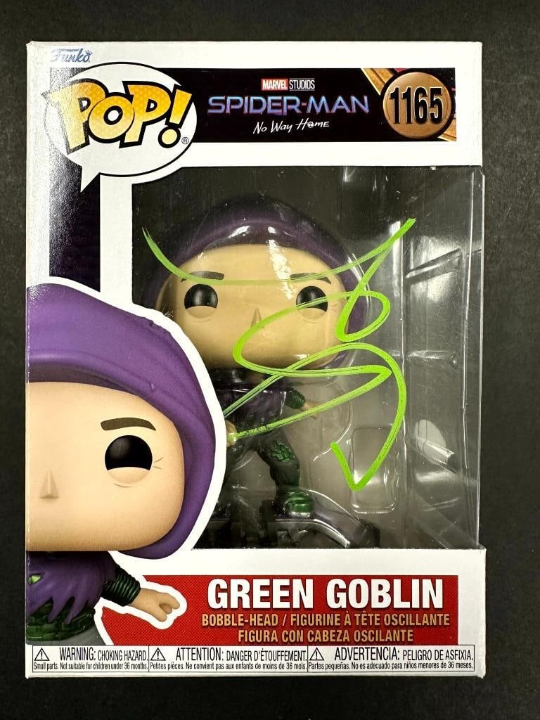 Willem Dafoe Autographed Green Goblin Funko Pop! JSA Certified Spider-Man (1 of 8)