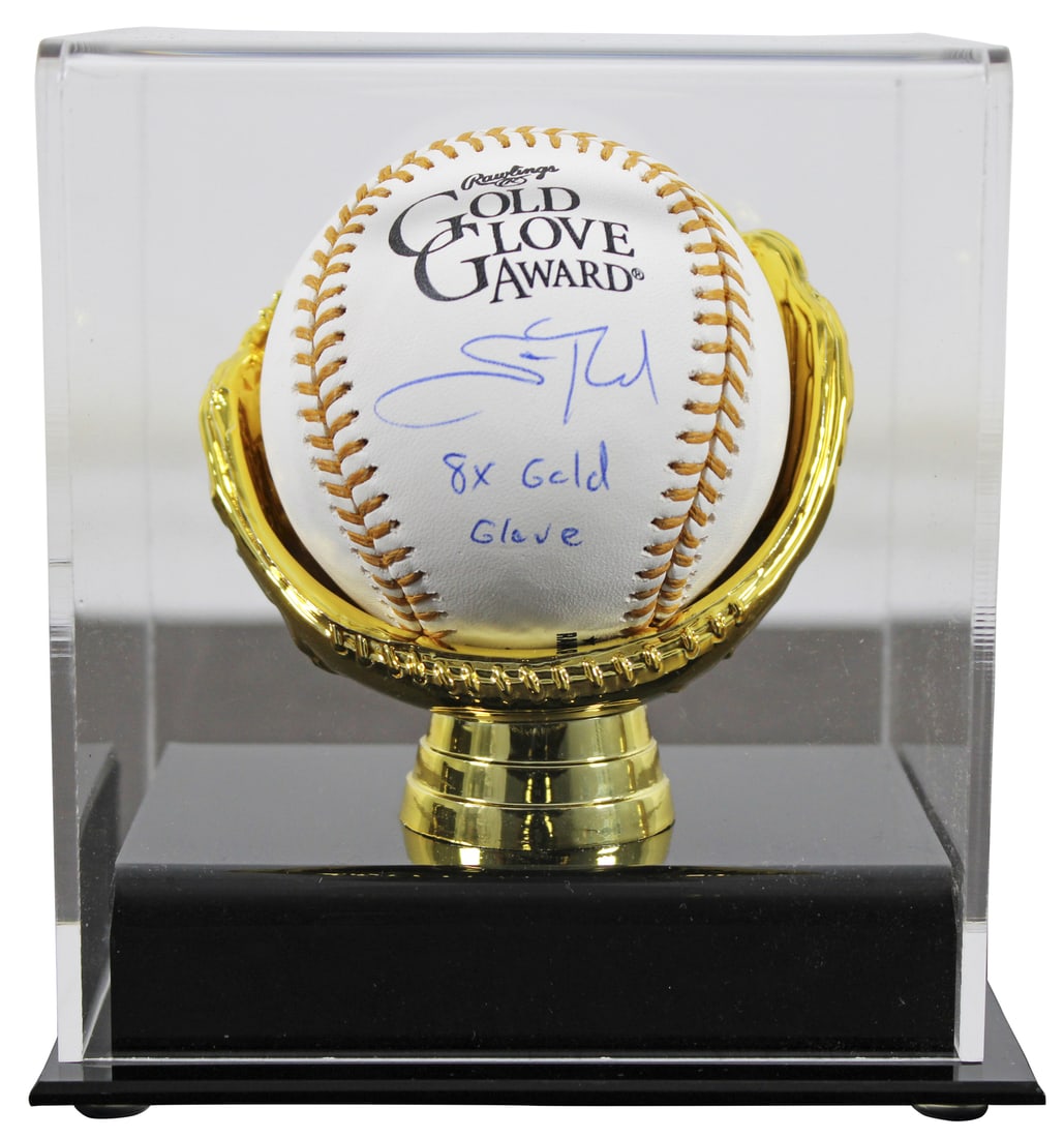 Scott Rolen Signed OML Baseball 8x Gold Glove BAS Authenticated (1 of 5)