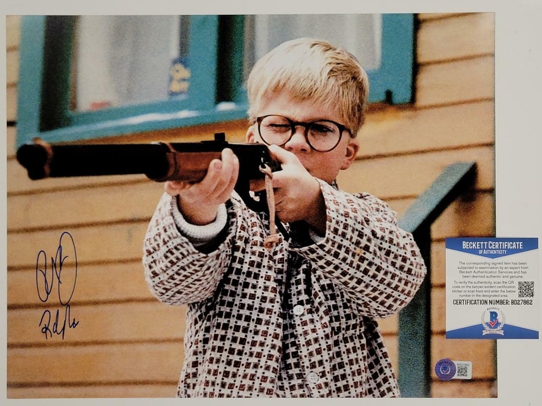 Peter Billingsley Signed Ralphie A Christmas Story 11x14 Photo BAS COA: Peter Billingsley Signed Ralphie A Christmas Story 11x14 Photo BAS COA Capture a piece of cinematic history with this signed photograph of Peter Billingsley as "Ralphie" from the beloved classic, A Ch