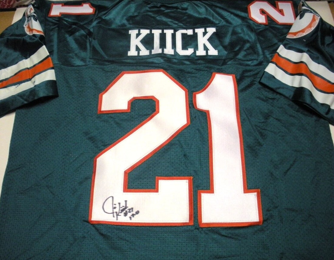 Jim Kiick Signed Miami Dolphins Starter Jersey with COA (1 of 3)