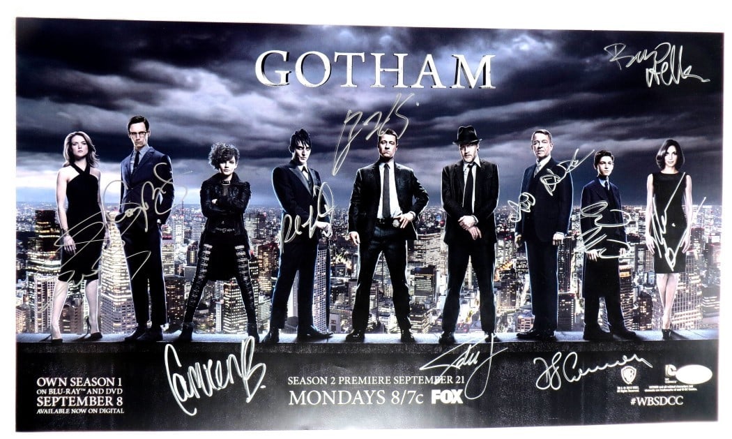 Gotham Cast Autographed 10X18 Poster JSA Certified Signature Collection (1 of 4)
