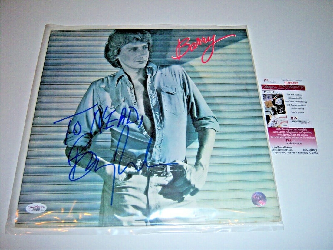 Barry Manilow Signed LP Record with JSA/COA Authentication (1 of 1)