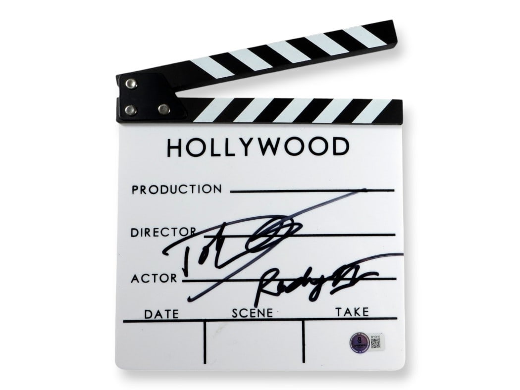 Dolph Lundgren Signed Clapper Rocky IV BAS Authenticated: Dolph Lundgren Signed Clapper Rocky IV BAS Authenticated This is an authentic autographed movie clapper from the iconic film "Rocky IV," signed by Dolph Lundgren. The item has been authenticated by Be