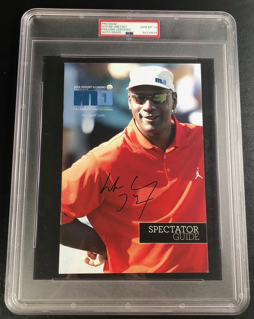 Wayne Gretzky Signed Program PSA/DNA Auto 10 Edmonton Oilers (1 of 4)