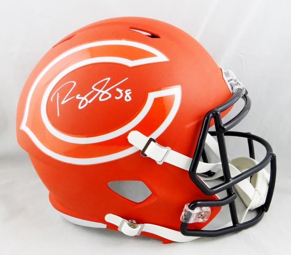 Roquan Smith Signed Chicago Bears AMP Speed Helmet Beckett Authenticated (1 of 6)