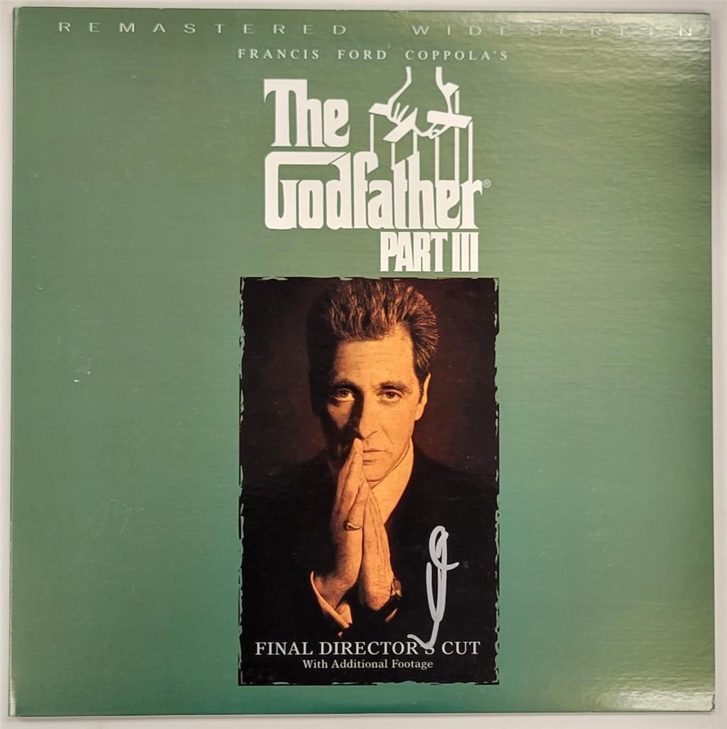 Al Pacino Autographed Godfather Part III LaserDisc Cover Beckett Authenticated (1 of 4)