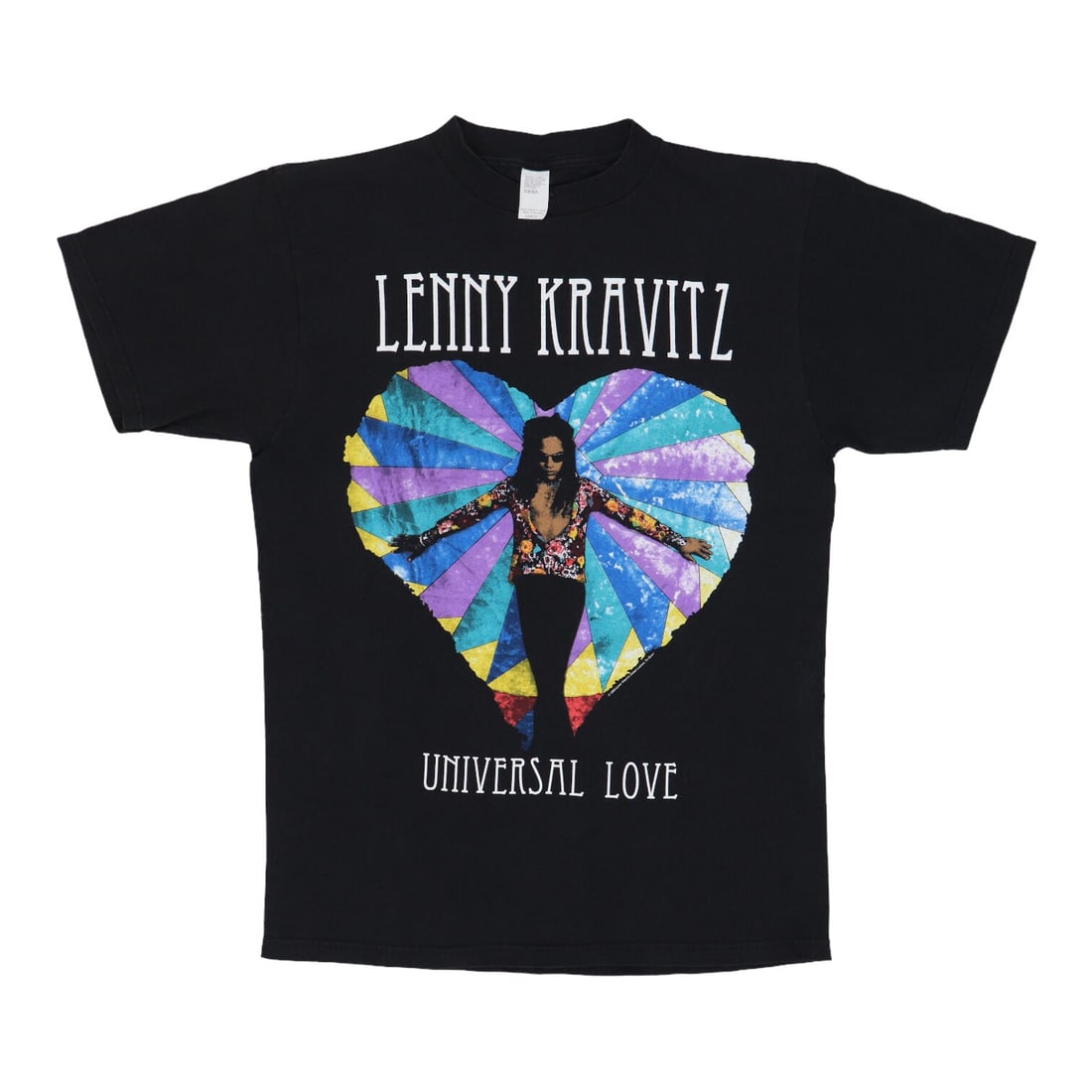 Vintage 1993 Lenny Kravitz Universal Love Concert Black T Shirt: Vintage 1993 Lenny Kravitz Universal Love Concert Black T Shirt This is an original vintage 1993 Lenny Kravitz Universal Love Tour shirt, featuring graphics on both the front and back. The shirt is ma