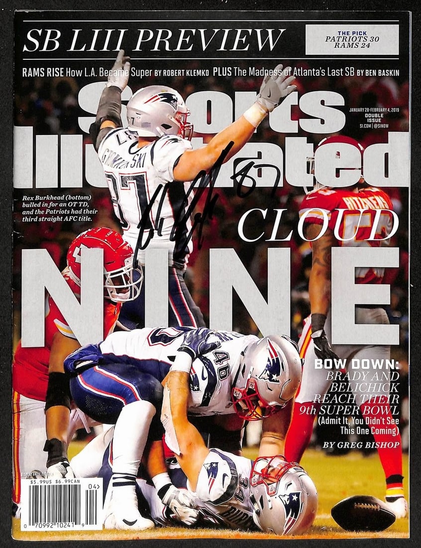 1/28/2019 Sports Illustrated Magazine Rob Gronkowski Autograph PSA/DNA Authenticated (1 of 3)
