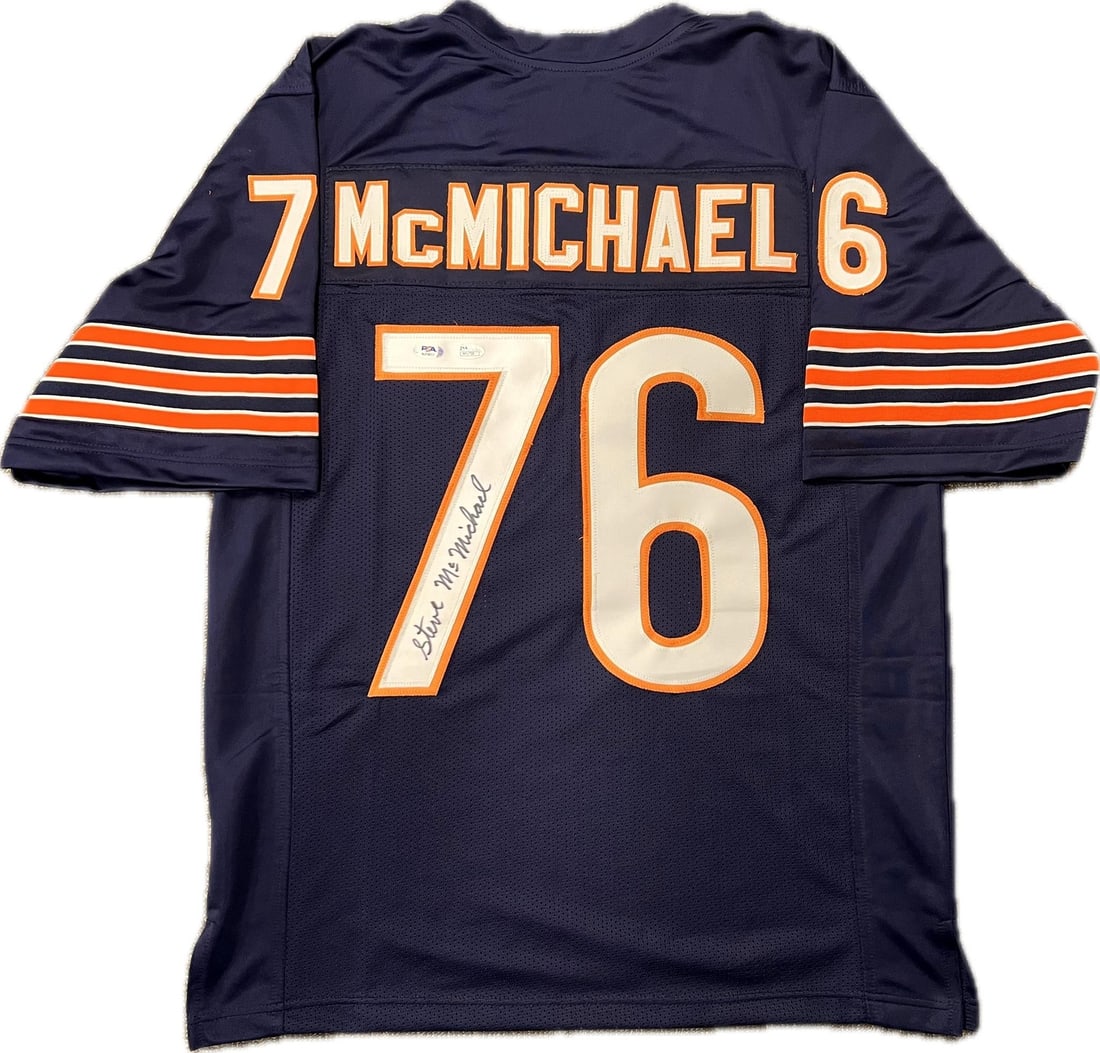 Steve McMichael Signed Chicago Bears Jersey PSA/DNA Authentic (1 of 2)
