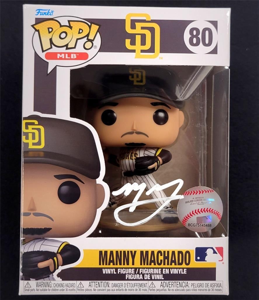 Manny Machado Signed Funko Pop! Padres Beckett BAS Authenticated (1 of 7)