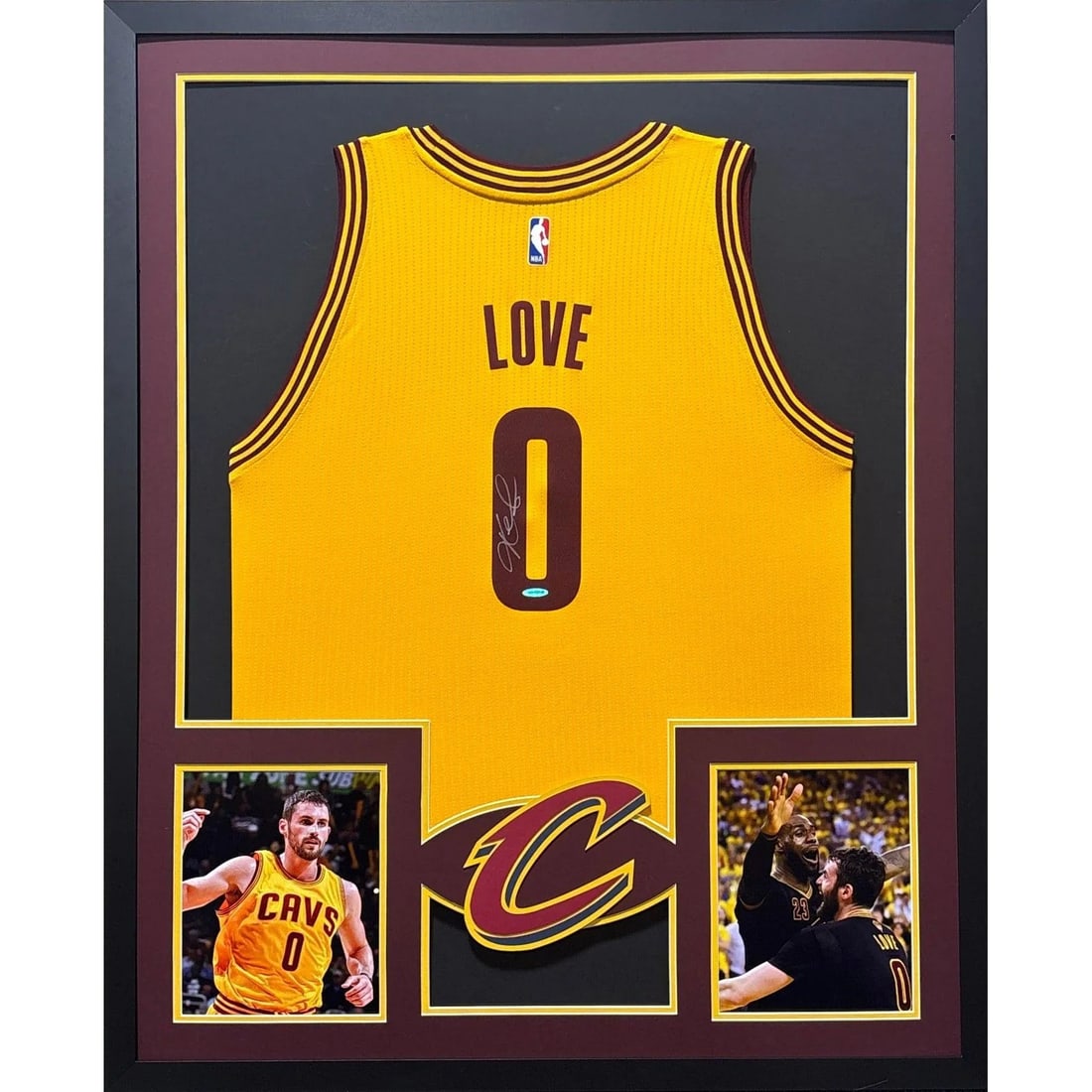 Kevin Love Autographed Framed Jersey UDA COA Cleveland Cavaliers (1 of 3)