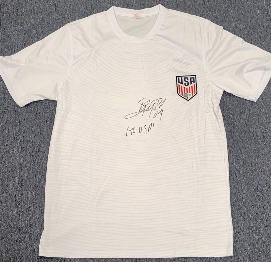 Ricardo Pepi Signed USA Soccer Jersey Go USA Beckett BAS Authenticated (1 of 5)