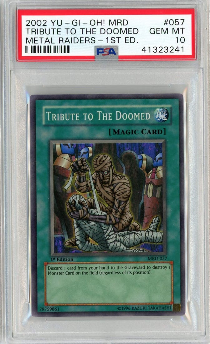 2002 YuGiOh Tribute to the Doomed #057 PSA 10 Graded Card (1 of 2)
