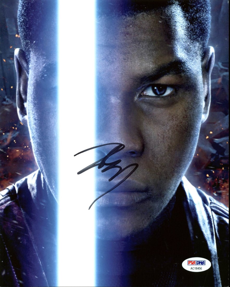John Boyega Signed 8x10 Star Wars The Force Awakens Photo PSA/DNA (1 of 1)