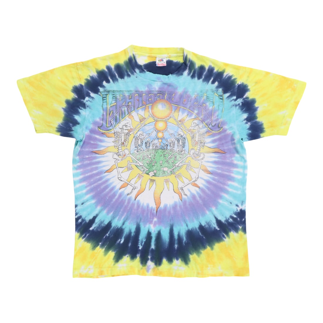 Vintage 1991 Grateful Dead Summer Tour Cotton Tie Dye T-Shirt (1 of 10)