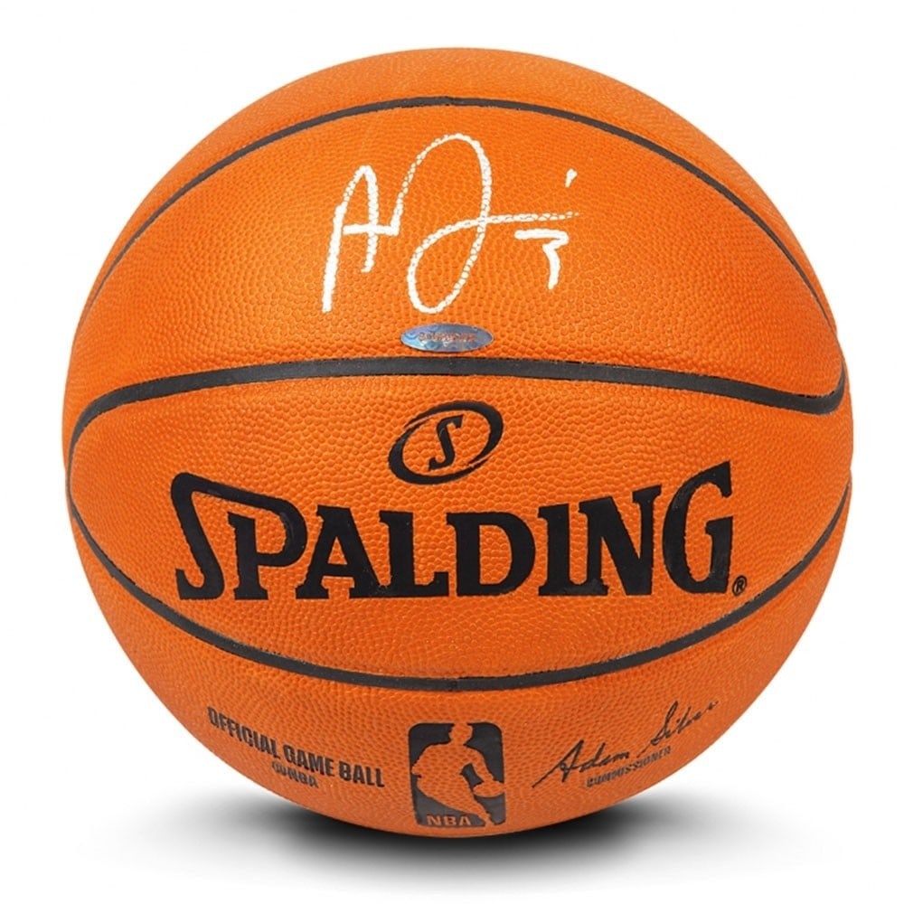 Anthony Davis Autographed Spalding NBA Basketball Los Angeles Lakers (1 of 3)