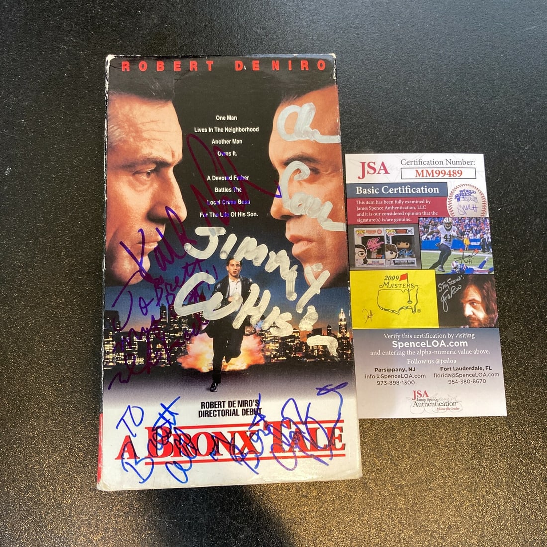 A Bronx Tale Cast Signed VHS with 7 Signatures JSA Authenticated (1 of 10)