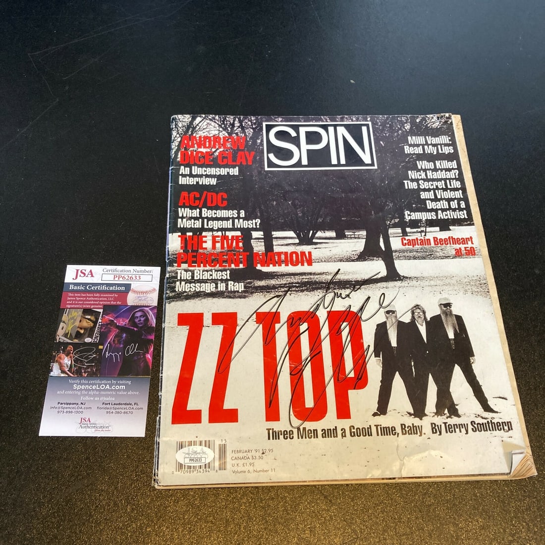 Andrew Dice Clay Signed Spin Magazine with JSA COA (1 of 6)