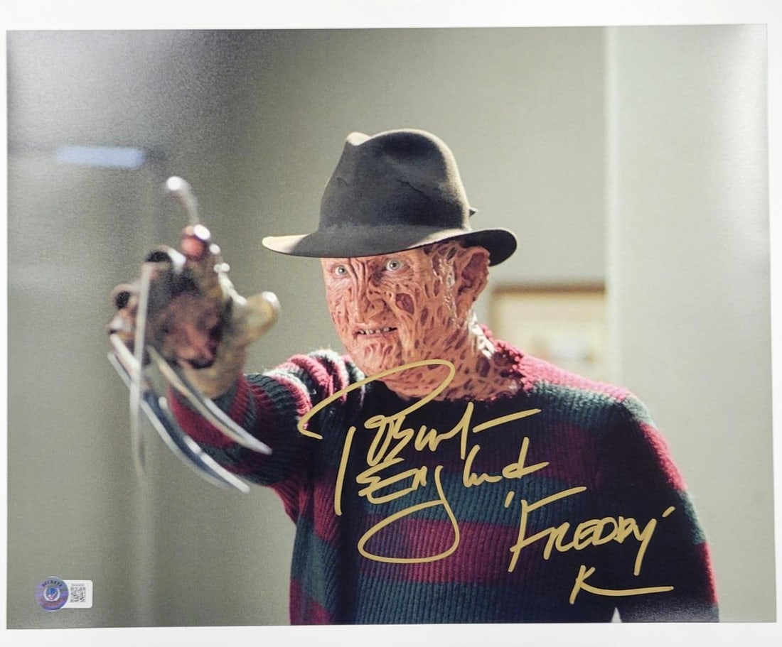 Robert Englund signed Freddy Krueger 11x14 photo Beckett authenticated (1 of 4)