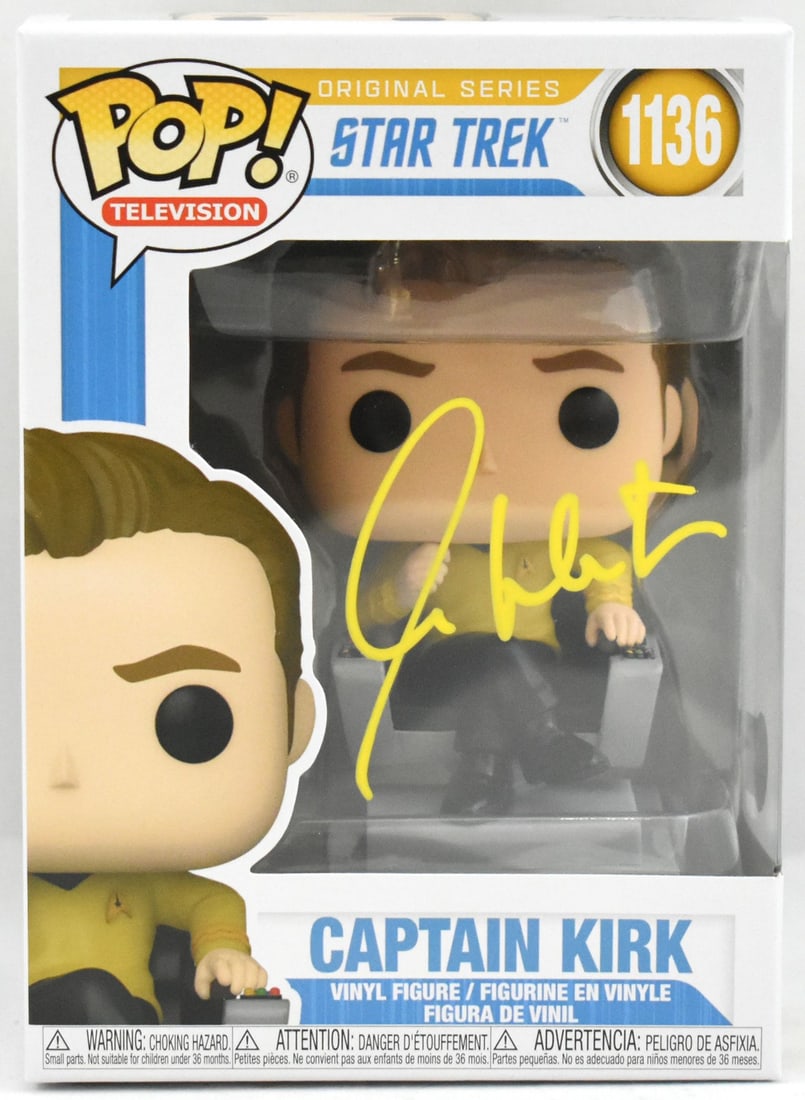 William Shatner Signed Star Trek Capt. Kirk Funko Pop #1136 Beckett Certified (1 of 4)