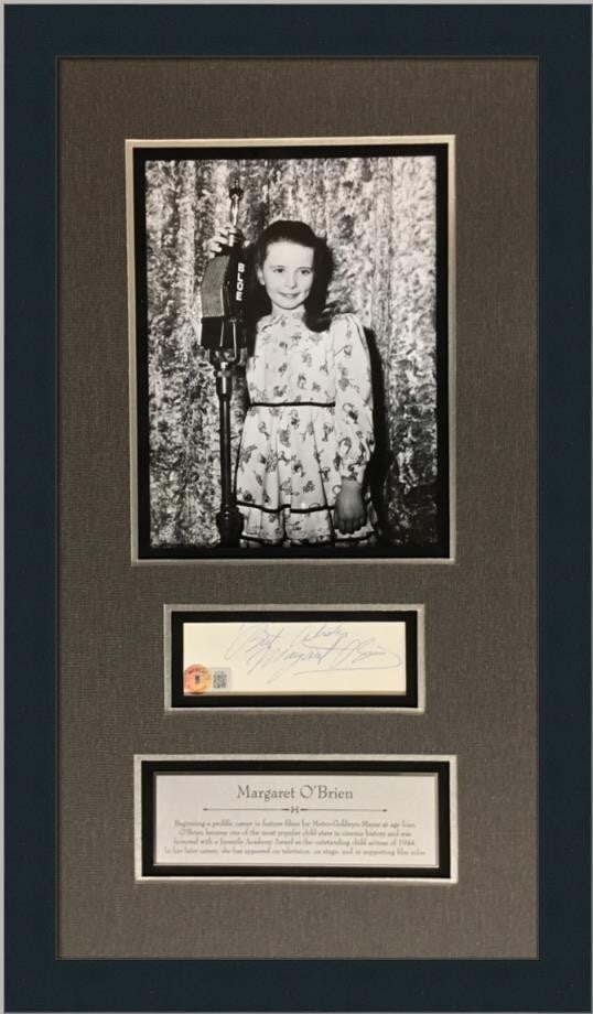 Margaret O'Brien Signed Cut Display Meet Me in St. Louis Authenticated by BAS (1 of 5)