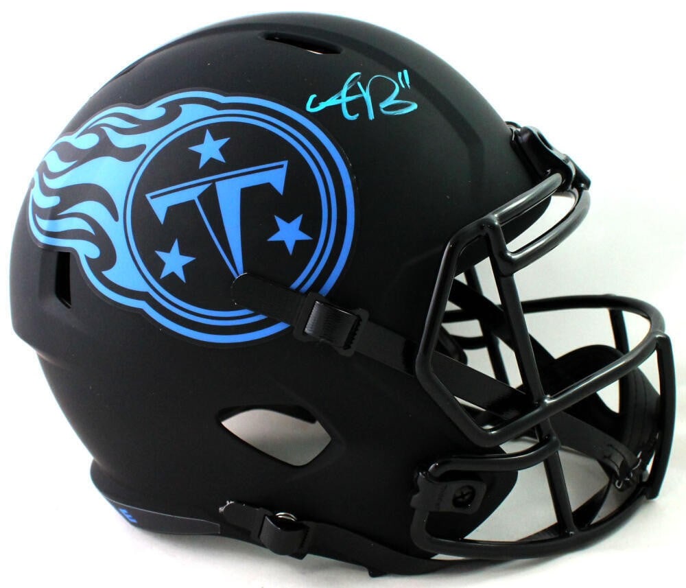 AJ Brown Signed Tennessee Titans Eclipse Speed Helmet Beckett Auth (1 of 6)