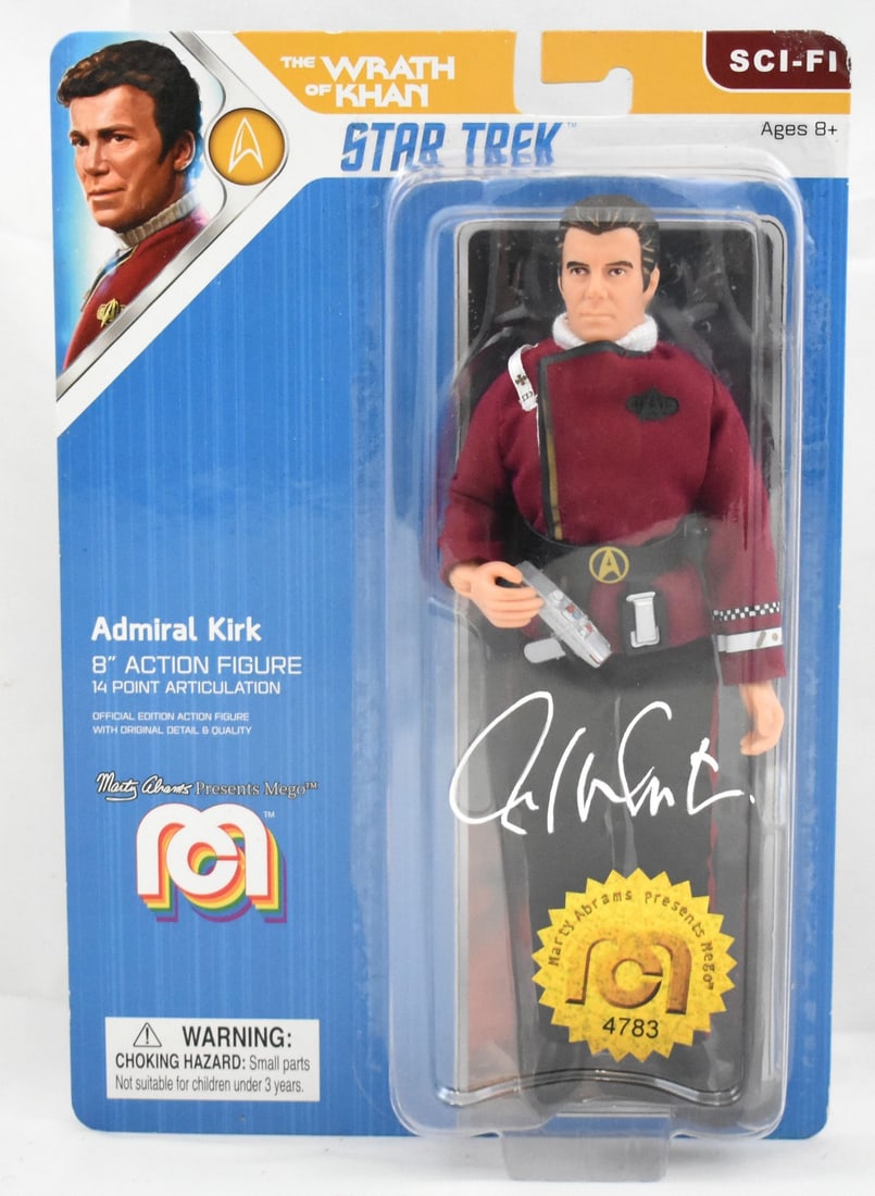 William Shatner Signed Funko Star Trek 8 Inch Action Figure Beckett Holo (1 of 3)