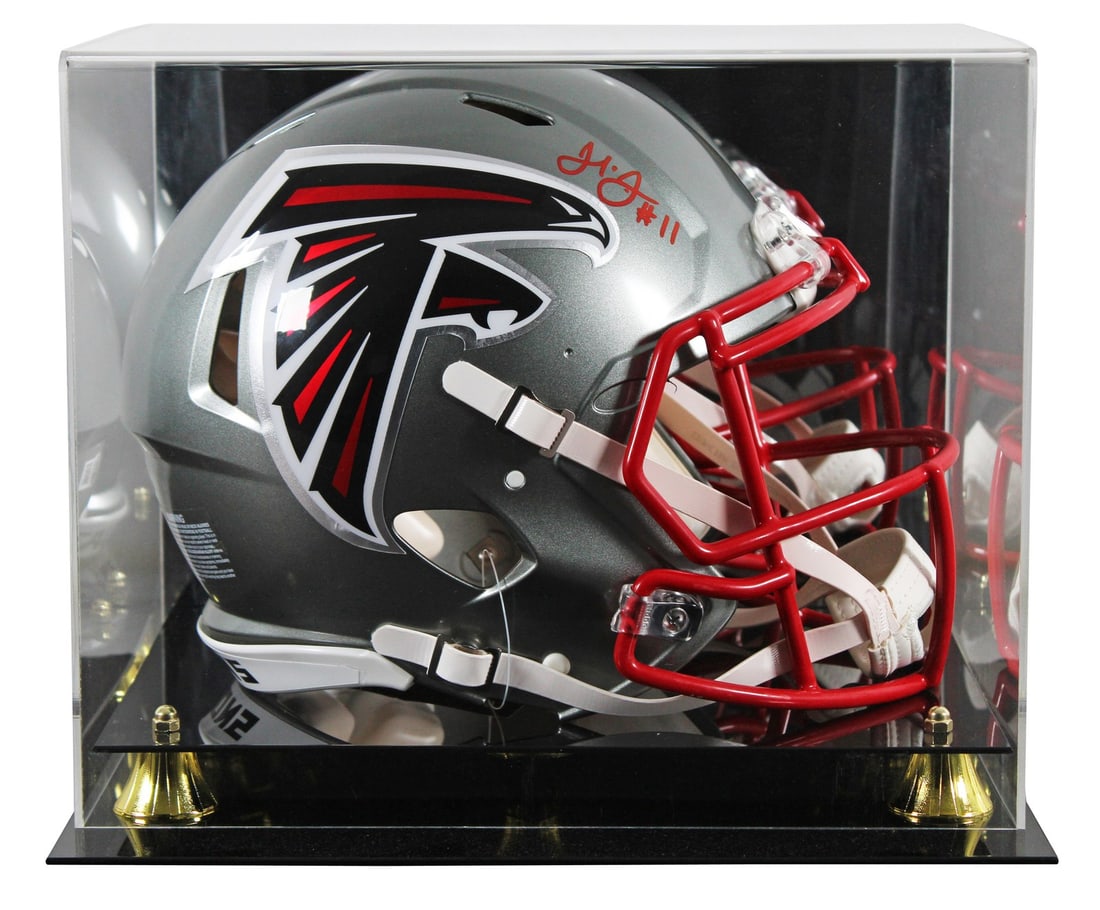 Julio Jones Autographed Atlanta Falcons Flash Helmet with BAS Authentication (1 of 4)