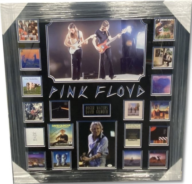 Roger Waters David Gilmore Signed CD Cover Photo Pink Floyd JSA Authenticated (1 of 3)