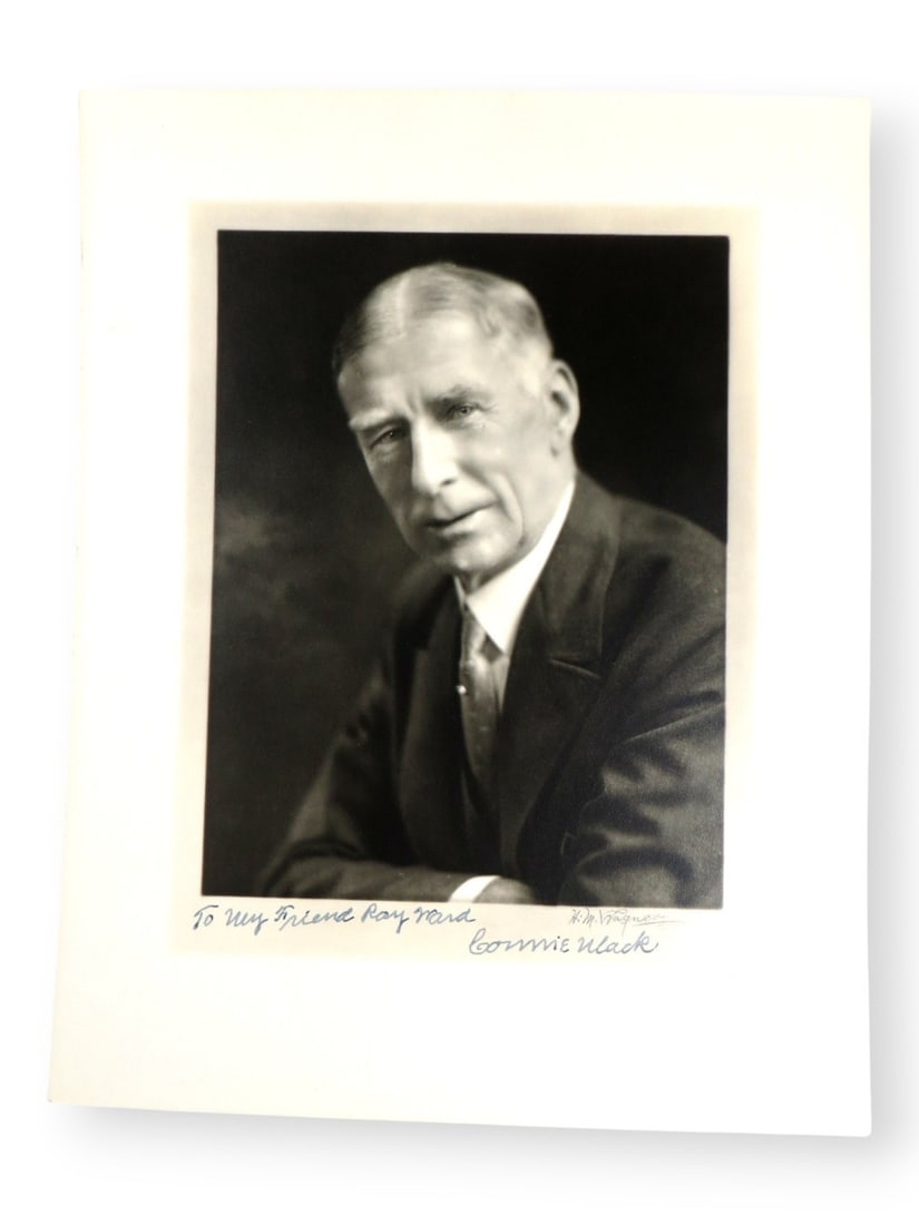 Connie Mack Autographed 11X14 Photo Beckett Authenticated Athletics HOF (1 of 3)