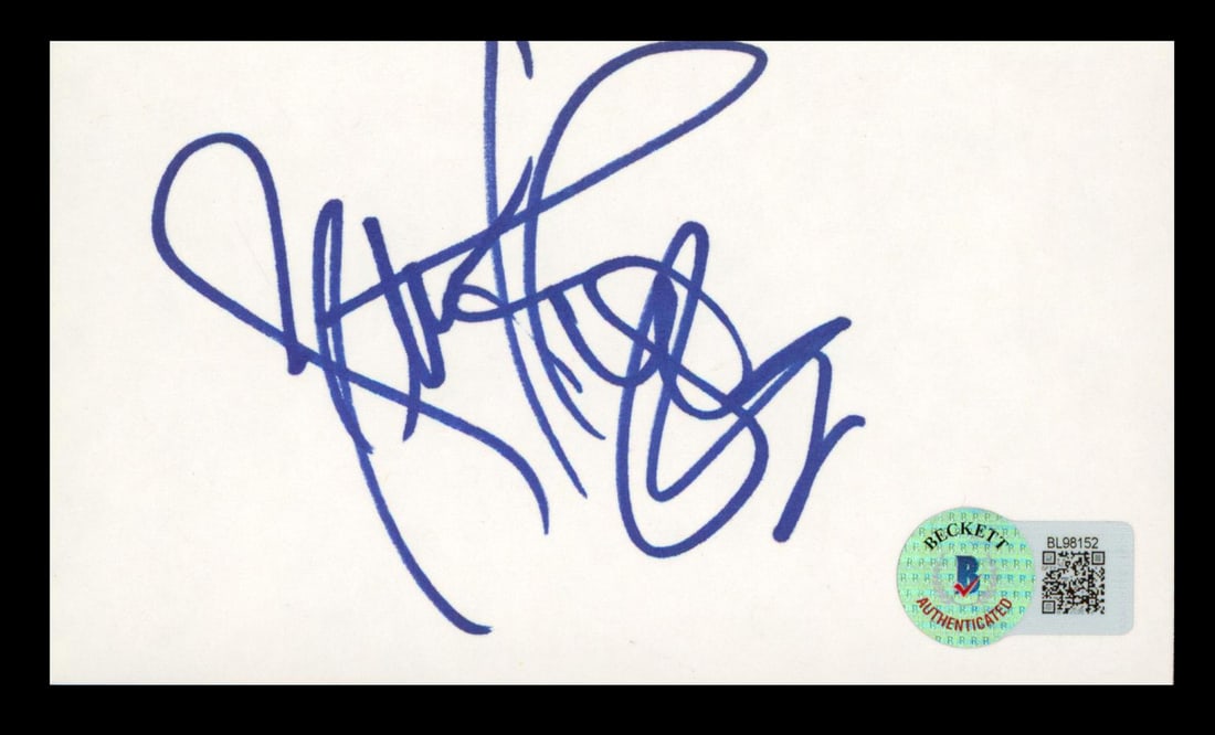 Jennifer Lopez Signed 3x5 Index Card Authentic BAS Certified (1 of 2)
