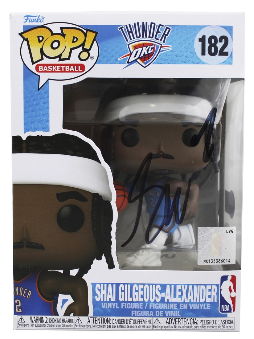 Shai Gilgeous-Alexander Autographed Funko Pop Figure BAS Authenticated Oklahoma City (1 of 7)