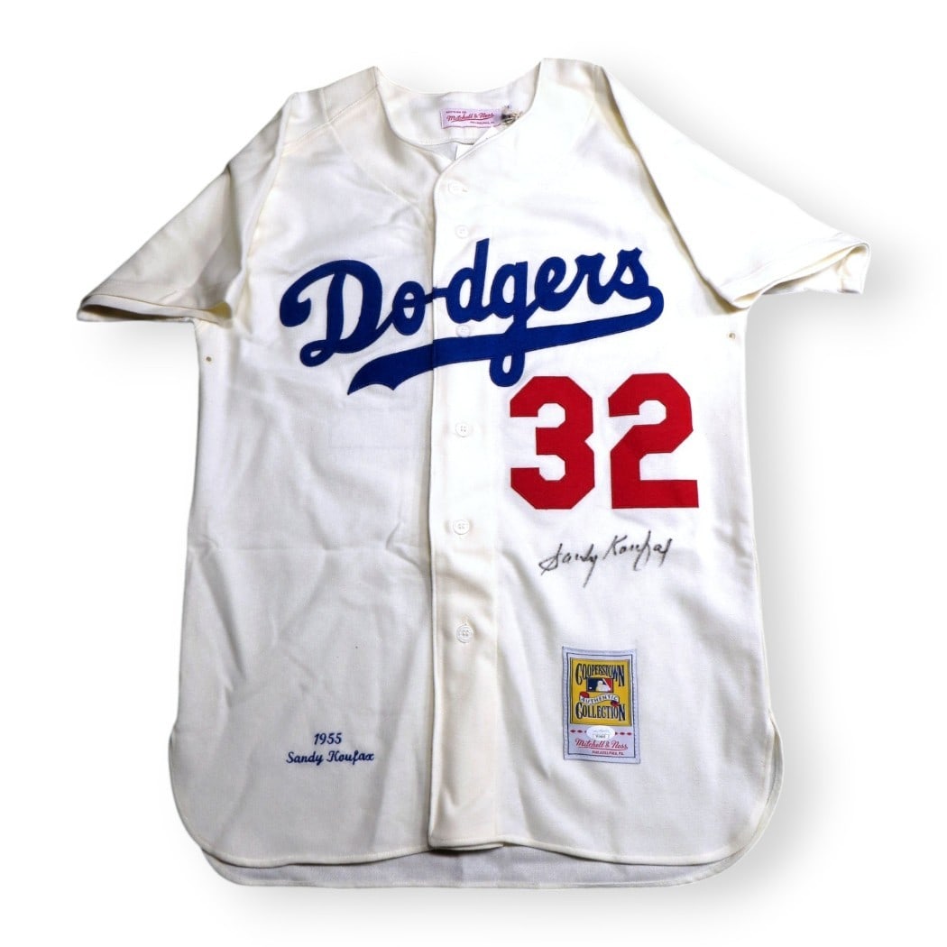 Sandy Koufax Autographed M&N Jersey Brooklyn Dodgers JSA Certified (1 of 7)