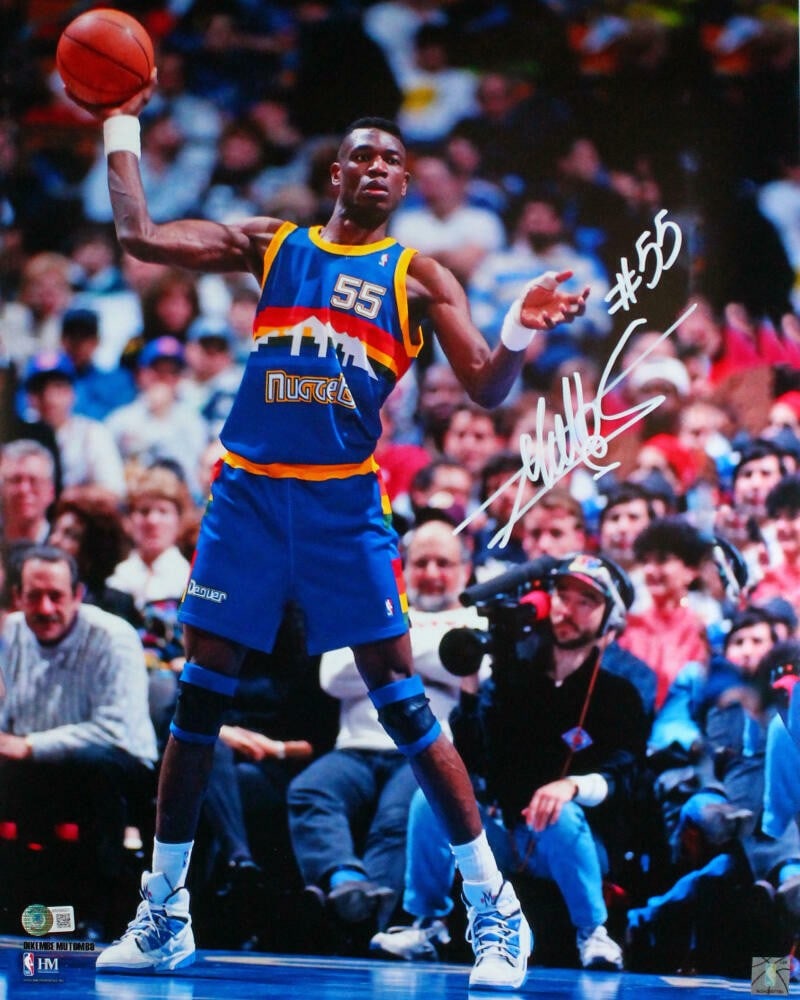 Dikembe Mutombo Signed 16x20 Denver Nuggets Photo Beckett Authenticated (1 of 10)