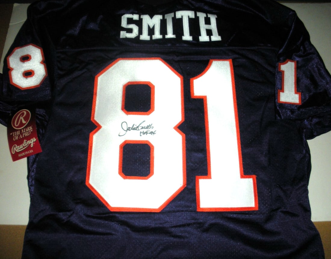 Jackie Smith Signed Rawlings Jersey with COA NFL Memorabilia (1 of 2)