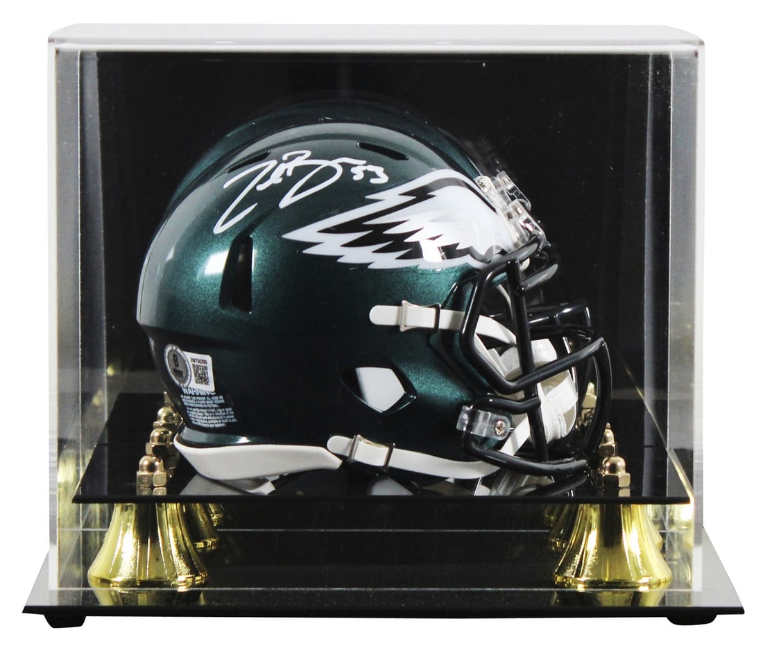 Zack Baun Autographed Mini Helmet Philadelphia Eagles BAS Witnessed (1 of 3)