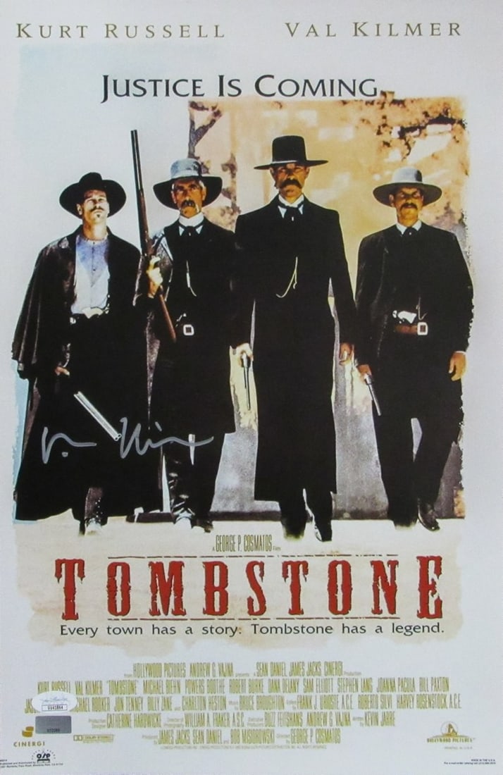 11x17 Photograph Signed by Val Kilmer from Tombstone JSA Authenticated (1 of 3)