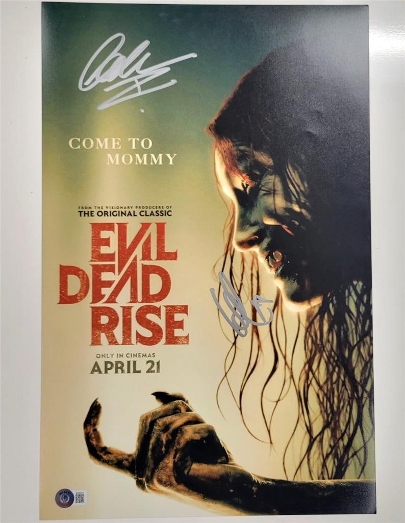 Lee Cronin Lily Sullivan Signed Evil Dead Rise 11x17 Photo Beckett Authenticated: Lee Cronin Lily Sullivan Signed Evil Dead Rise 11x17 Photo Beckett Authenticated This is an original 11x17 photograph from the movie "Evil Dead Rise," signed by Lee Cronin and Lily Sullivan. The autog