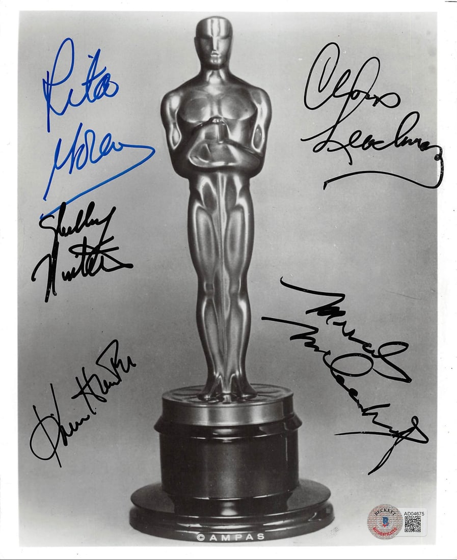 Autographed 8x10 B&W Photo of Oscar Winners Leachman Hunter Winters & More BAS (1 of 2)