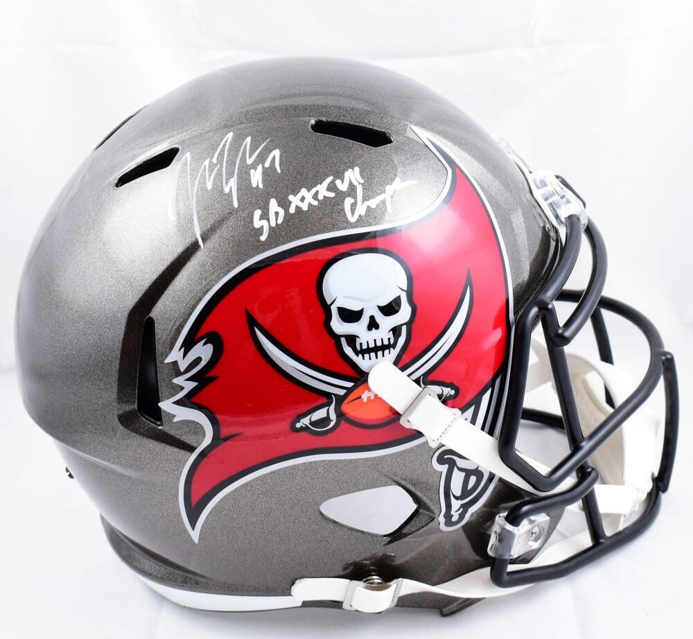John Lynch Signed Buccaneers Full Size Speed Helmet Beckett Authenticated (1 of 5)