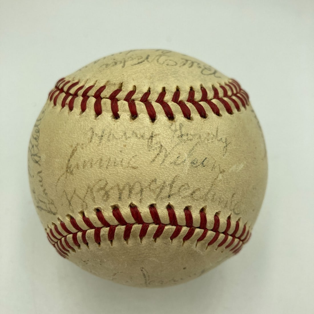 1940 Cincinnati Reds Team Signed Baseball with JSA COA (1 of 11)