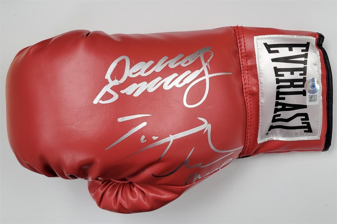 David Benavidez Demetrius Andrade Signed Boxing Glove Beckett BAS (1 of 5)