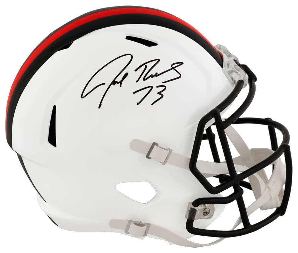 Cleveland Browns 2023 White Alternate Full Size Replica Helmet Signed by Joe Thomas (1 of 1)