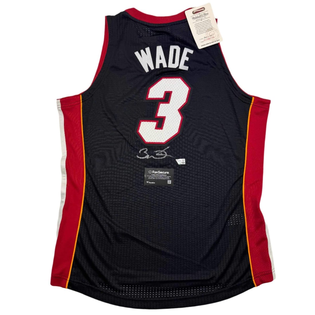 Dwyane Wade Autographed Miami Heat Black Jersey Fanatics Authentic COA (1 of 4)